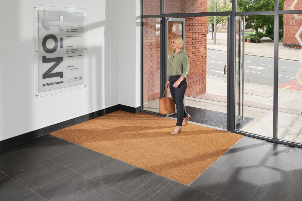 Custom Sized Vinyl Back Coco Entrance Mats